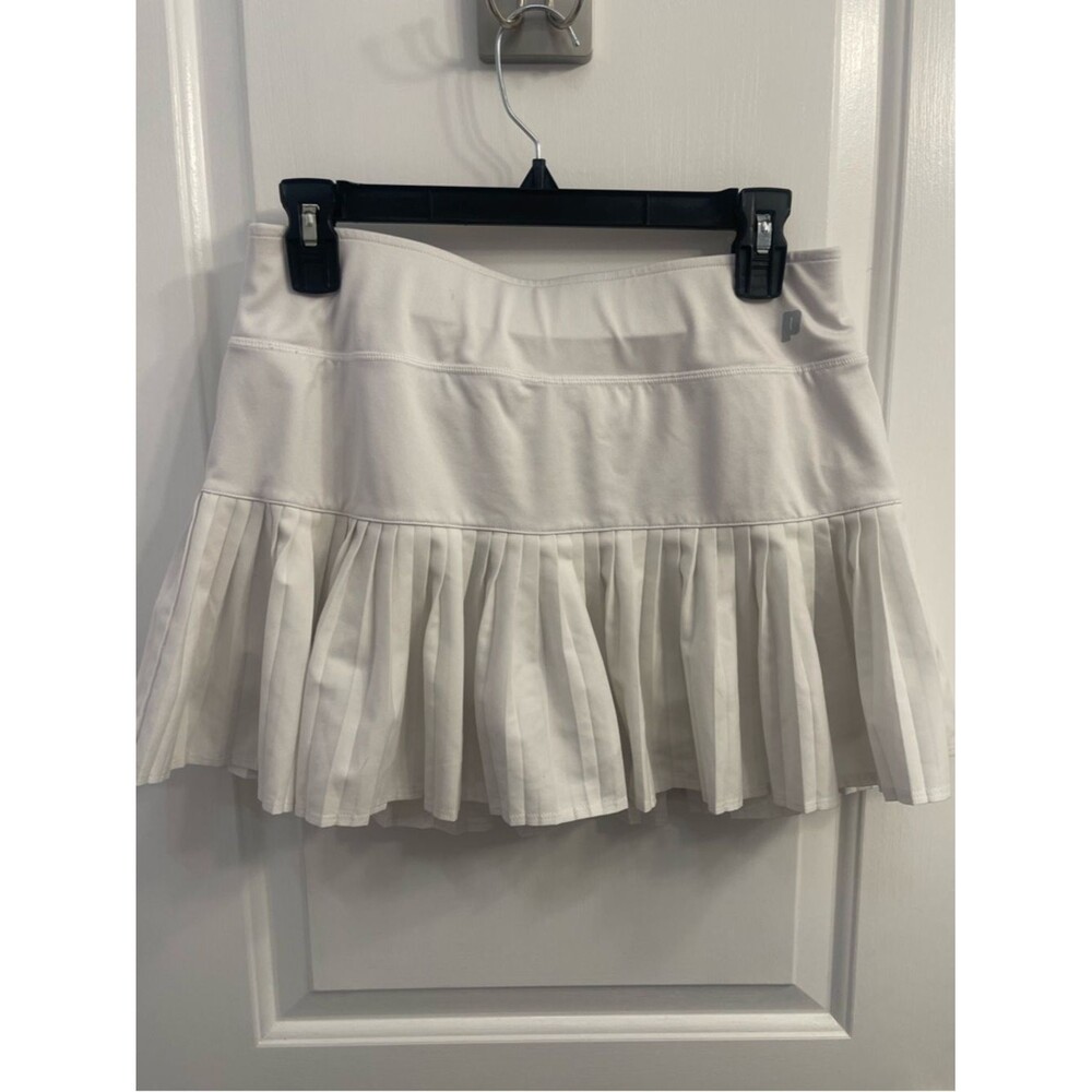 Prince White Pleated Circle Skirt